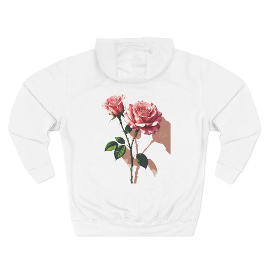 Sweat-shirt à capuche unisexe floral